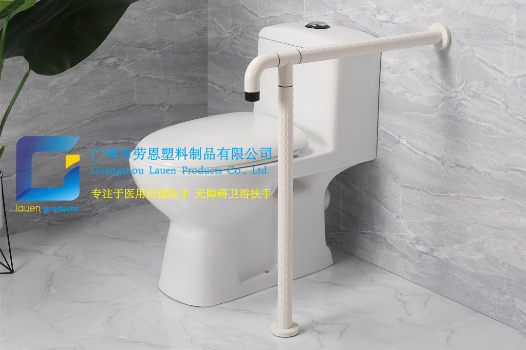 衛(wèi)生間扶手-白色T型扶手簡(jiǎn)單力學(xué)扶手老人安全助力扶手桿無(wú)障礙扶手助立坐便器扶手 (1)