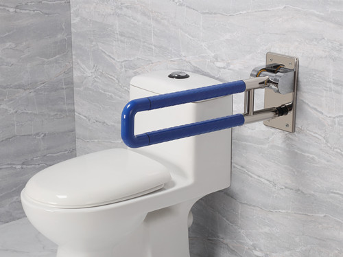 衛(wèi)生間扶手-新款藍色U型上翻扶手不銹鋼光面底板老人安全助力扶手桿無障礙助立坐便器扶手 衛(wèi)生間扶手-新款藍色U型上翻扶手不銹鋼光面底板老人安全助力扶手桿無障礙助立坐便器扶手