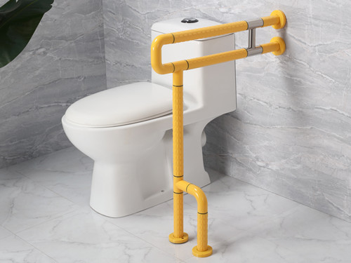 衛(wèi)生間扶手-黃色U型扶手帶不銹鋼工字架旋轉活動輔助腳老人安全助力扶手桿無障礙助立坐便器扶手 衛(wèi)生間扶手-黃色U型扶手帶不銹鋼工字架旋轉活動輔助腳老人安全助力扶手桿無障礙助立坐便器扶手