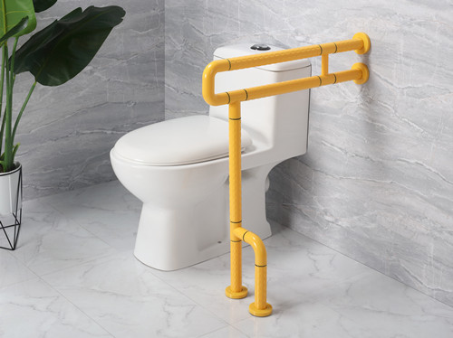 衛(wèi)生間扶手-黃色U型扶手帶工字架旋轉活動輔助腳老人安全助力扶手桿無障礙助立坐便器扶手 衛(wèi)生間扶手-黃色U型扶手帶工字架旋轉活動輔助腳老人安全助力扶手桿無障礙助立坐便器扶手